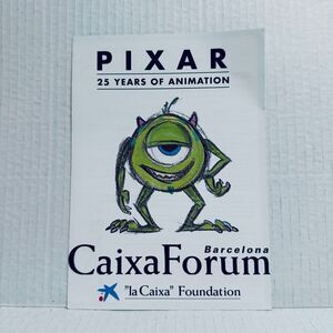 2015 Flyer Brochure for Pixar 25 Years of Animation Caixa‎ Forum Barcelona Art